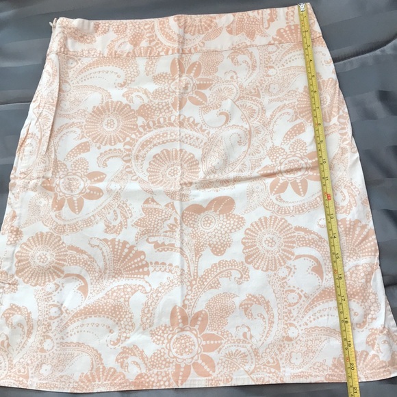 Nordstrom Skirt Tan Floral Print - Picture 3 of 5
